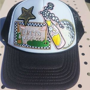 Ladies Golf Lovers Trucker Hat with golf themed patches ⛳️⛳️⛳️